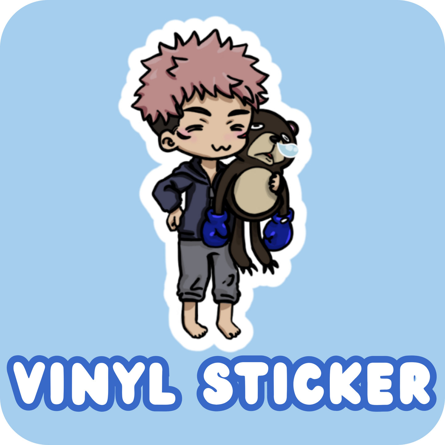 Vinyl Sticker - Yuji and Doll