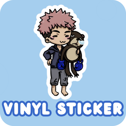 Vinyl Sticker - Yuji and Doll